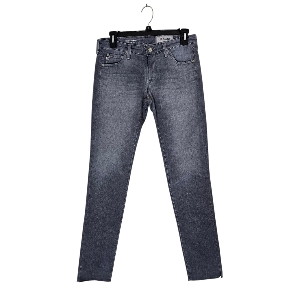 AG Adriano Goldschmied The Legging Ankle Super Skinny Low Rise Gray Jeans 27 NWT